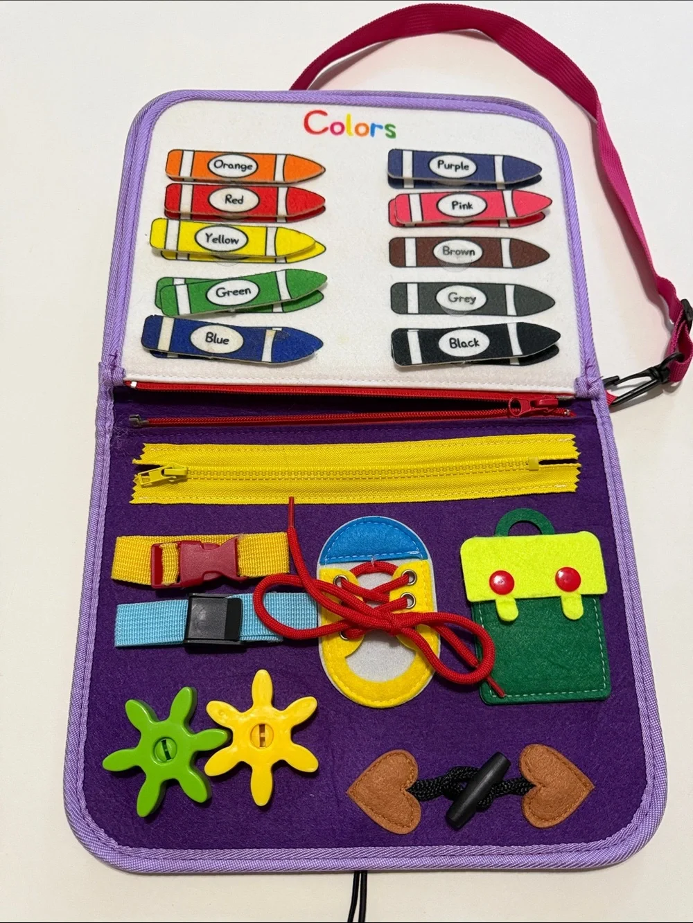 Peppa Pig Toddler Busy Board in Pink and Purple